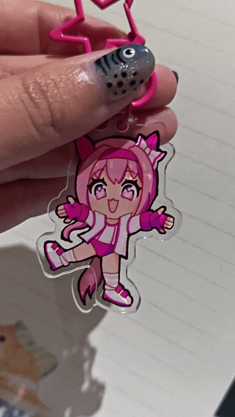 Haru Urara wagging keychain Haru Urara wagging keychain